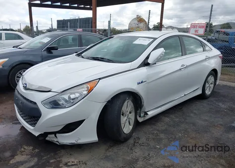 2015 Hyundai Sonata Hybrid z USA, uszkodzony, nr VIN KMHEC4A44FA135177